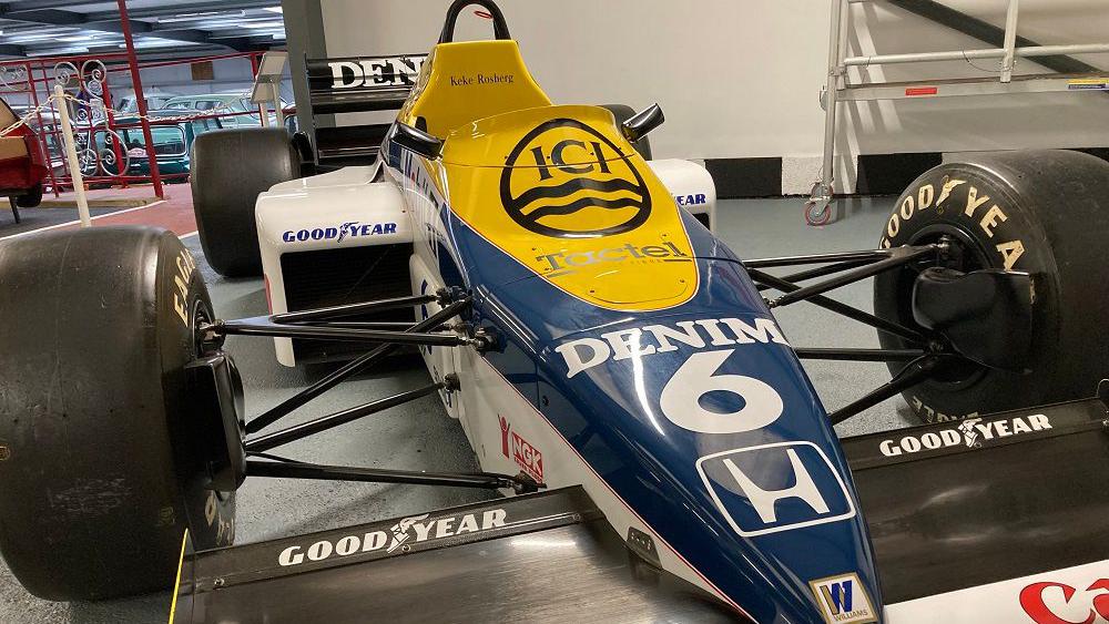Formula 1 car driven by Keke Rosberg on display