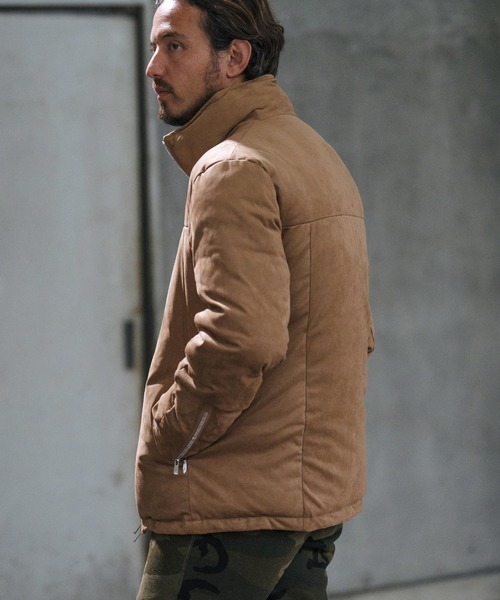 セール】mj10061-synthetic suede leather Thinsulate rider jacket