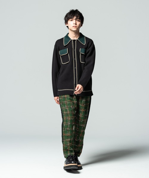 glambグラム ファンシーツイードパンツ グリーン M 楽天市場】glamb