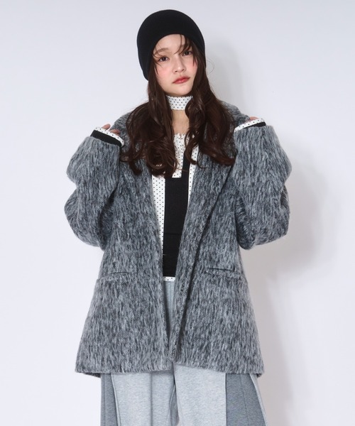 セール】shaggy coat / シャギーコート（テーラードジャケット）｜loin