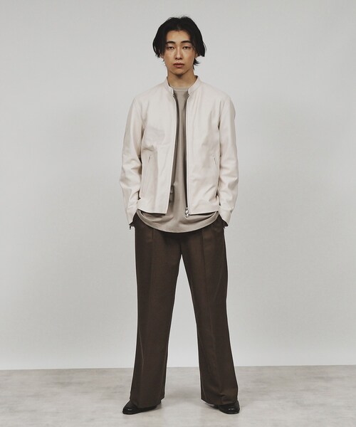 セール】ラムレザーシングルライダースジャケット（ライダース