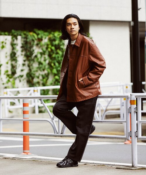 ジャーナルスタンダードゴートレザーカーコートLレザージャケット山羊