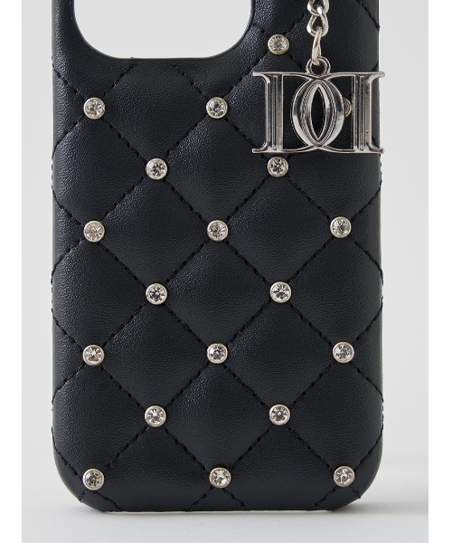 キルティングビジューDDチャームiPhoneケース（スマホケース/カバー