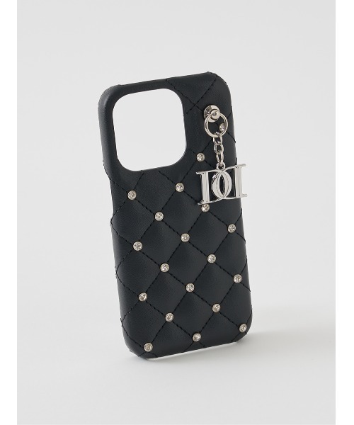 キルティングビジューDDチャームiPhoneケース（スマホケース/カバー