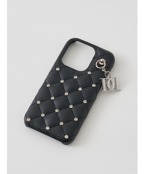 キルティングビジューDDチャームiPhoneケース（スマホケース/カバー