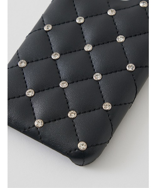 キルティングビジューDDチャームiPhoneケース（スマホケース/カバー