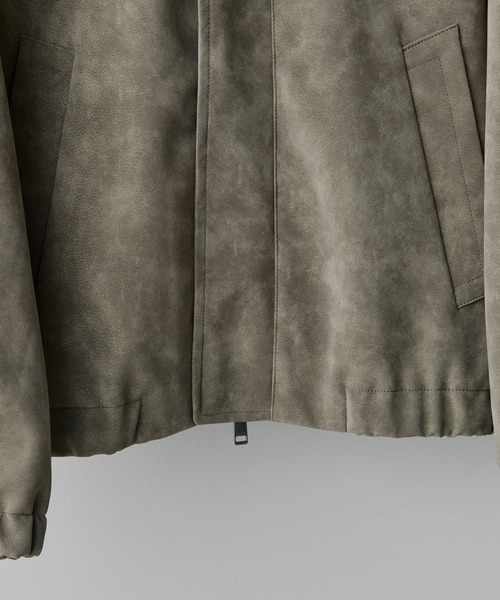 WYM LIDNM（ウィム バイ リドム）の「FAUX SUEDE ZIP BLOUSON