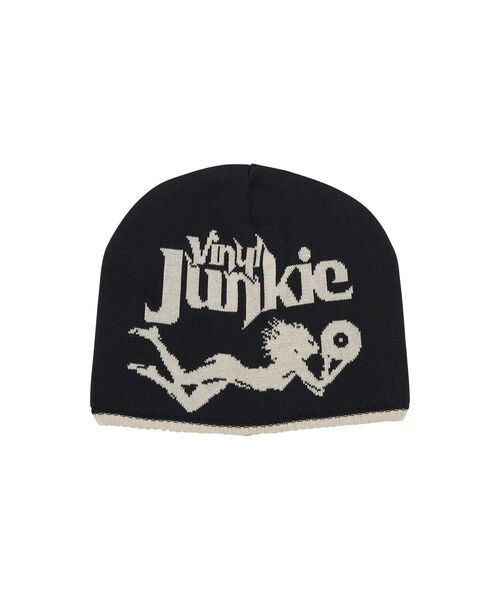 Hysteric glamour typeロゴ ビーニー ブラック HYSTERIC GLAMOUR