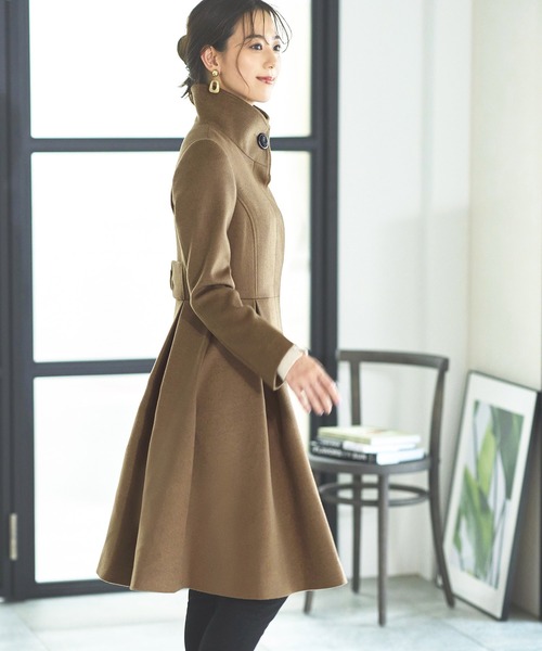 セール】ウール100% ｜ バックリボンフィット＆フレアウールコート