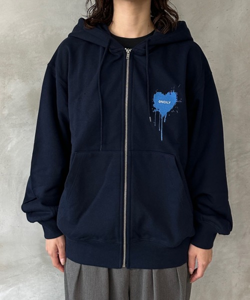 HEART LOGO FULL-ZIP HOODIE / ハートロゴフルジップフーディ
