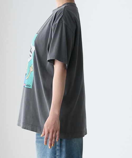 forksy.】ヴィンテージライクピグメントキャラクターグラフィック