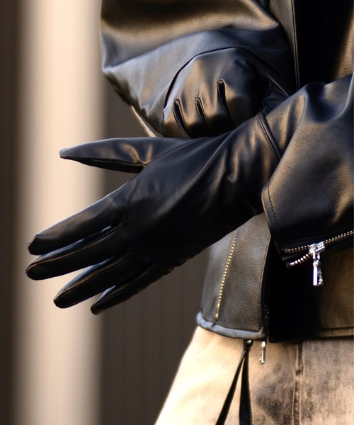 CLEL（クレイル）の「【CLEL】Lamb Leather Gloves/ラムレザーグローブ