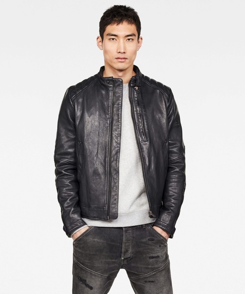 G-STAR RAW ライダース革ジャン