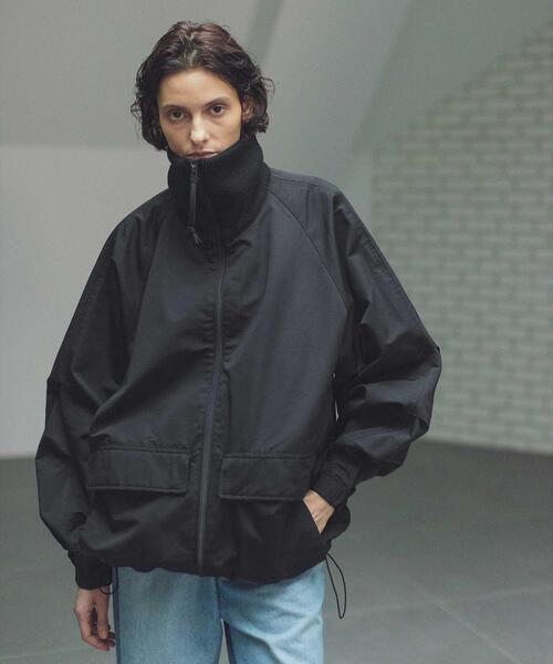 monkey time コーデュラ ナイロングログランニット カラー ジャケット