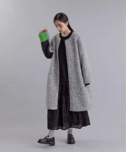 マーブルシャギーロングコート Eimee Law│Eimee Law & LHELBIE 公式