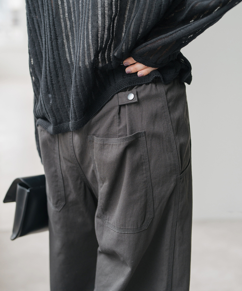 ギャザーチノ（チノパンツ）｜Spick & Span（スピックアンドスパン）の