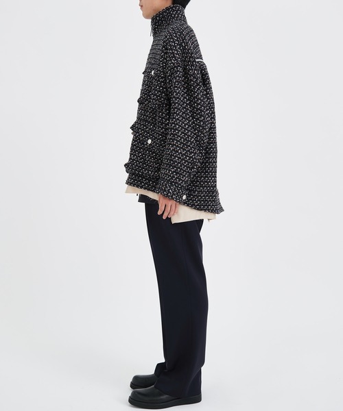 sulvam / サルバム】FANCY TWEED OVER BLOUSON/ファンシーツイード