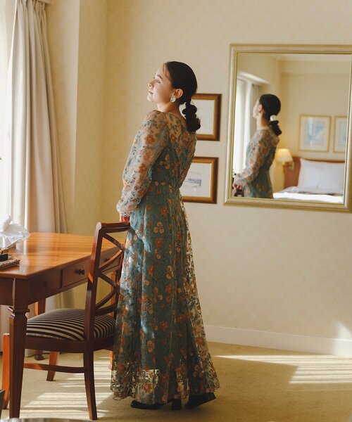 結婚式/オケージョンドレス/WEB限定/2サイズ展開/裏地付き】embroidery