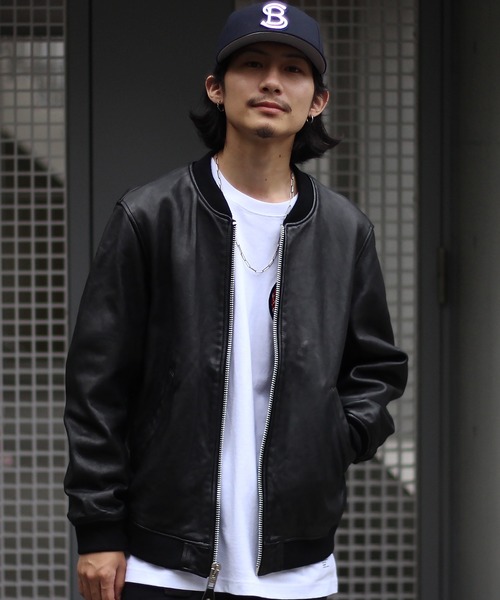 LEATHER JACKET BOWERY/レザージャケット バワリー MA-1 schott