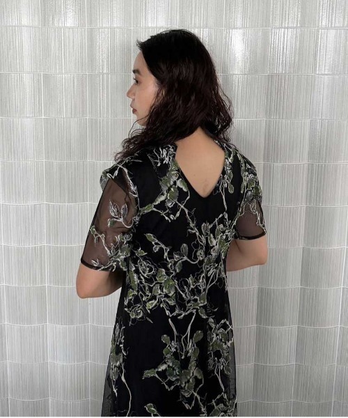 AMERI 2WAY WILD ROSE CANVAS ART DRESS 4