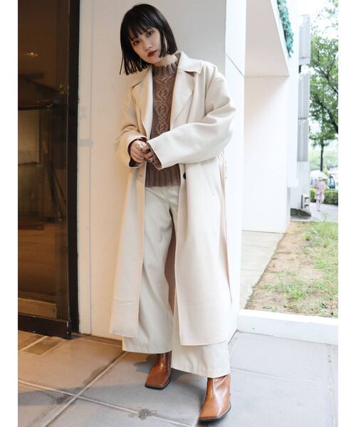 MURUA（ムルーア）の「【ONLINE限定】カラーマキシチェスターコート