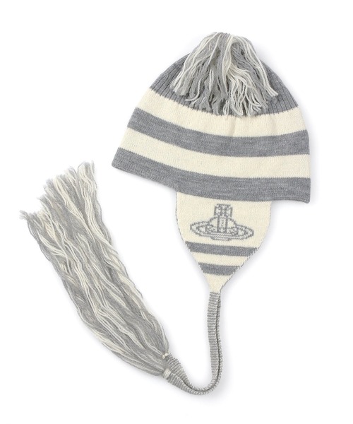 とのちゃん様 Vivienne Westwood ニット帽 オーブ柄 グランジ との