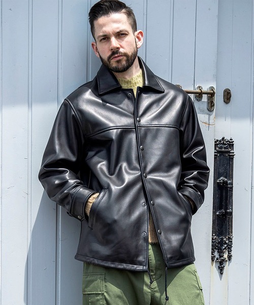 COACH レザー ライダース ジャケット Sブラック コーチ 牛革 革ジャン