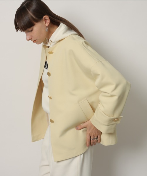 CADUNE（カデュネ）の「ノーカラートレンチ（ダウンジャケット/コート