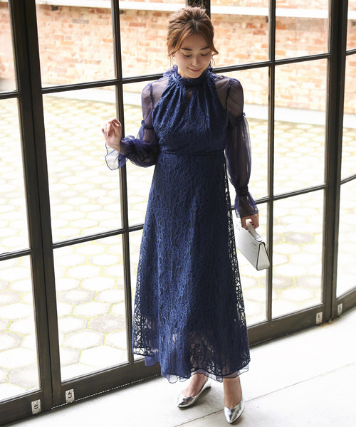 セール】【オケージョン対応】3wayチュール＆レースワンピース 結婚式