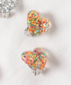 マルチカラー スナップ フープ ピアス | K10YG（ピアス（両耳用