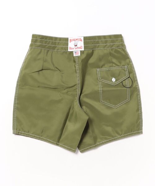 skip】BIRDWELL ボードショーツ ワイン×水色 29インチ skip】BIRDWELL