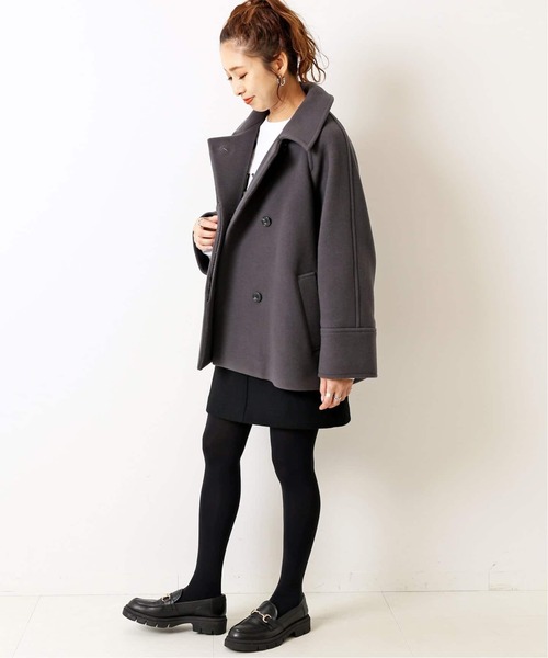 Spick & Span モッサノーカラーコート Spick & Span W/Nyモッサ