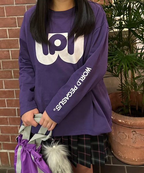 セール】【ワールドペガサス×SHRITAコラボ】 ロングスリーブTシャツ