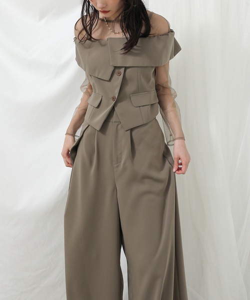 Kana（カナ）の「マルチウェイ チュールトップス ビスチェ パンツ 3点