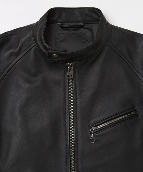 ラムレザーシングルライダース（ライダースジャケット）｜JACKROSE