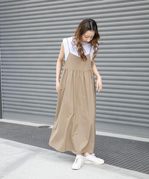 セール】フレンチTシャツ×キャミワンピースセット（ワンピース