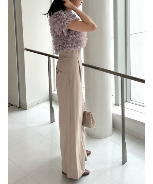 SNIDEL（スナイデル）の「チュールボレロセットオールインワン