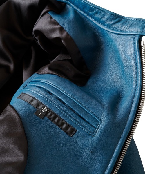 NO ID.（ノーアイディ）の「シープレザーシングルライダースJKT