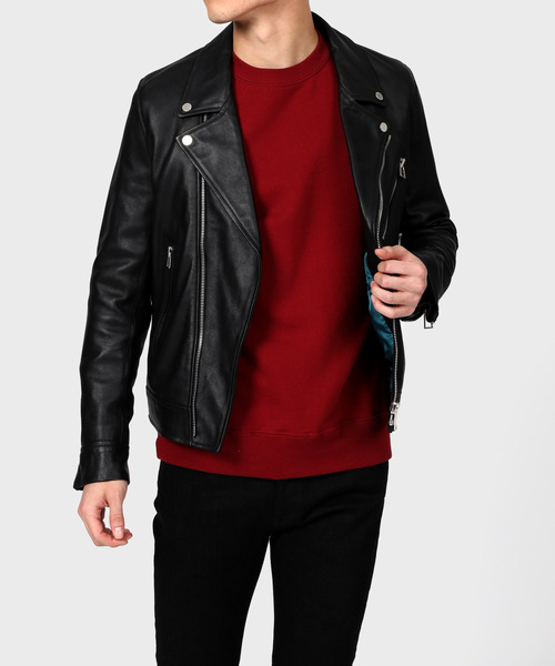 羊革✨】ポールスミス ラムレザージャケット シングル ライダース