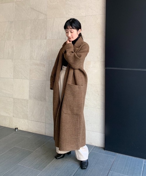 todayful オーバーチェックコート