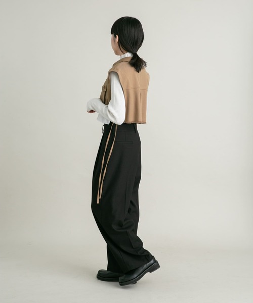 レイヤードデザインハーフスラックス GRANCY】Layered Design Half