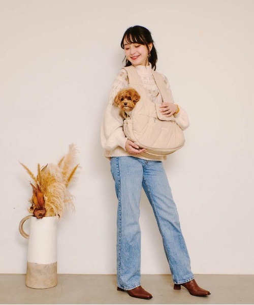 キルティングメッシュ付きフロントリュック【2サイズ展開・飛び出し