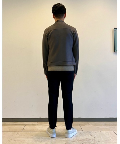 AOURE（アウール）の「ポンチスェード シングルライダースジャケット