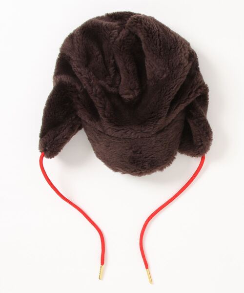 mini rodini / ファー 耳付きキャップ
