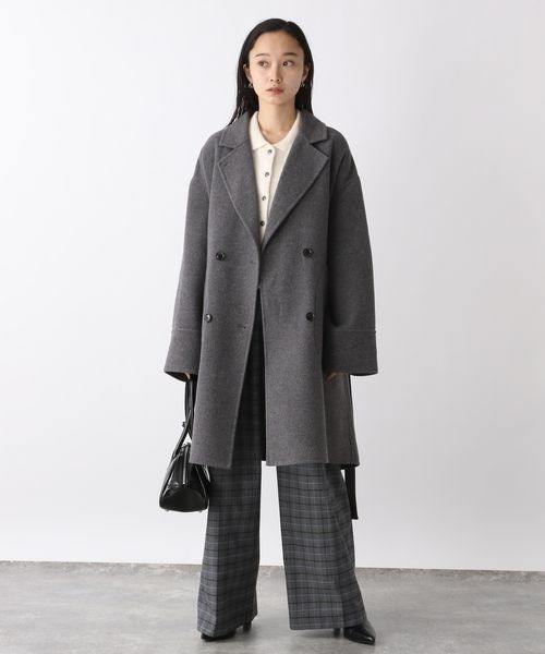 ジーナシス Wチェスターウールリバーミドルコート/115882 JEANASIS