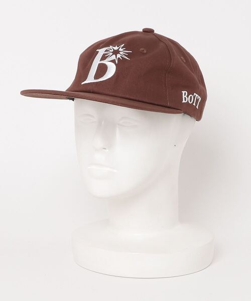 BoTT B Logo Cap キャップ BoTT ⁄ B LOGO 6 PANEL CAP ⁄ BROWN | Sophomore
