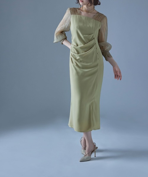 ドレープデザインIラインドレス（ドレス）｜etoll.（エトル）の