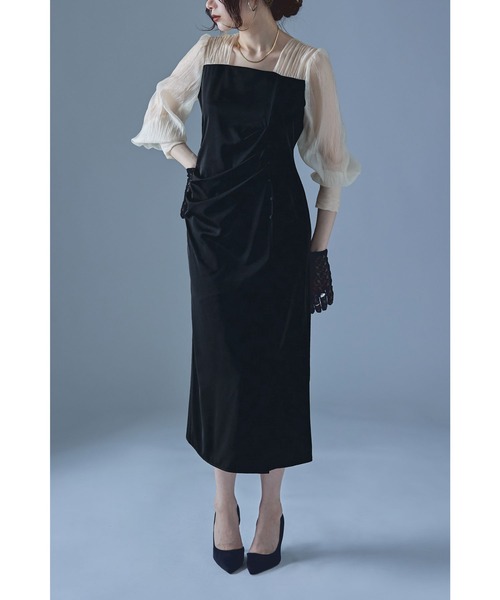 ドレープデザインIラインドレス（ドレス）｜etoll.（エトル）の