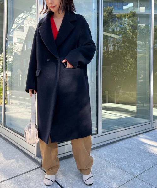 BABYLONE（バビロン）の「LAMBSWOOLロングコート（チェスターコート