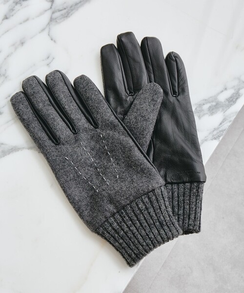 CK CALVIN KLEIN ラムレザー グリーン グローブ